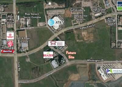 Map of Three Hickory Centre and surrounding area